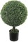 2-Pack: 25" Boxwood Ball Topiary Tree - UV Resistant, Black Pot, Perfect for Home & Office, Indoor/Outdoor Decor - Year-Round Greenery, Floral Home by Artificial Flowers